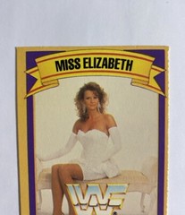 Miss Elizabeth WWF Wrestling Card 1989 Good Humor Gold Bond Ice Cream