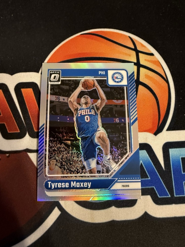 2024-25 Panini Donruss Optic Silver Holo Prizm Tyrese Maxey 76ers #135