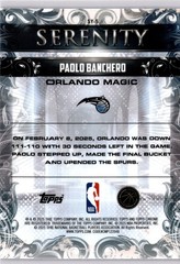 2025-26 Topps Chrome #SY-5 Paolo Banchero Serenity (I)