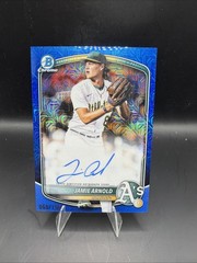 2025 Bowman Draft Jamie Arnold Blue Mega MOJO Auto /150 Oakland A’s 💎 💎