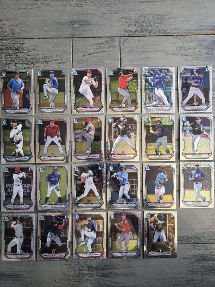 2026 Bowman Chrome Laser Refractor Lot (23 Cards)