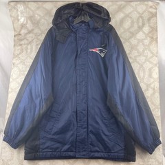 NFL New England Patriots Hooded Jacket Navy Black Mens Medium L04280-PAT