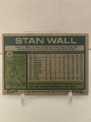 Topps 1977 Stan Wall #88 Los Angeles Dodgers Autographed Baseball Card