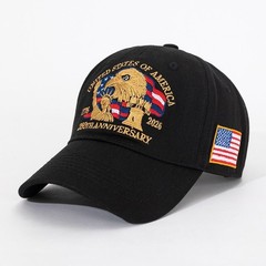 USA 250th Eagle Flag Embroidered Baseball Cap 3 Colors Black Red Navy Blue