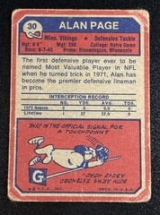 Alan Page Minnesota Vikings – 1973 Topps #30