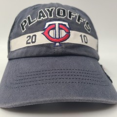 Minnesota Twins Hat Strapback 47 Brand Clean Up Blue Black MLB Playoffs 2010 Men