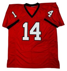 Gunner Stockton Autographed Georgia Custom Red Jersey 24/25 SEC &rsquo;25 MVP Beckett