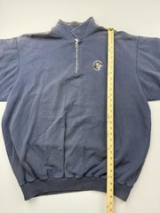 Charlotte Checkers Sweatshirt Mens XL Blue Hockey Quarter Zip Pullover Fleece
