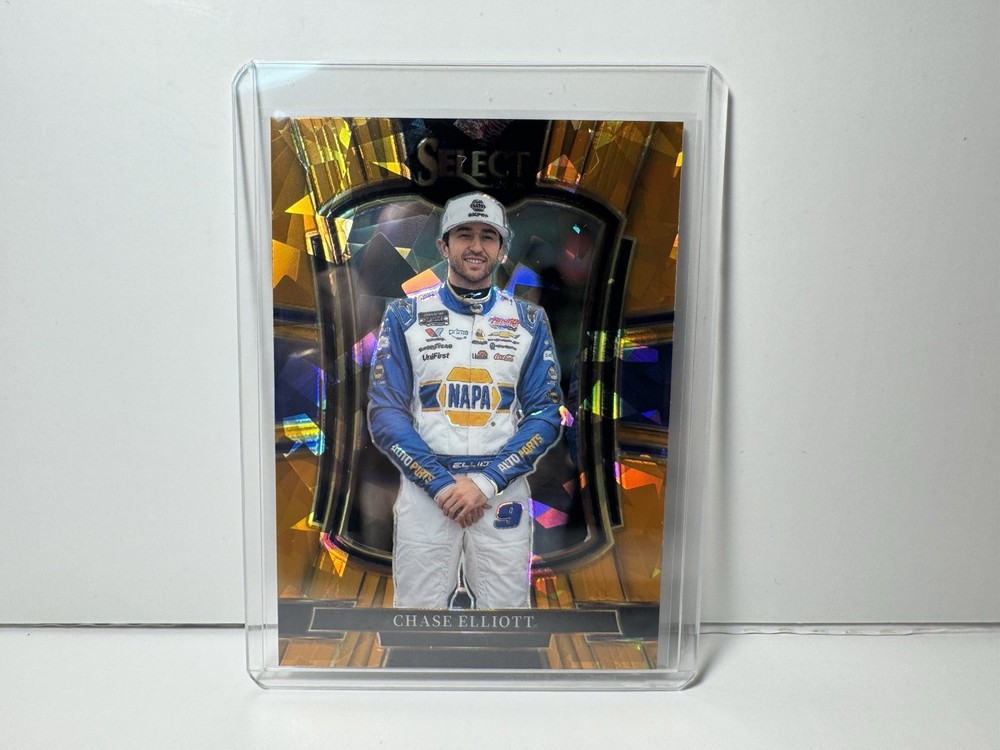 Chase Elliott 2026 Select NASCAR Trackside SSP Orange Cracked Ice Prizm