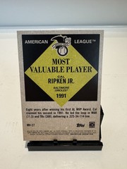2025 Topps Update Series – Most Valuable Cal Ripken Jr. #MV-27