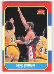 Mike Gminski 1986-87 Fleer #38 New Jersey Nets Ex-Mt