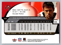 2001 Fleer Game Time #105 Mike Alstott Tampa Bay Buccaneers Free S&H