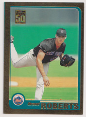 2001 Topps Traded Gold #T190 Grant Roberts 0245/2001 New York Mets
