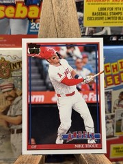 2026 Topps Series 1 #T91-1 Mike Trout Los Angeles Angels 1991 Topps