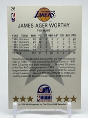 1990 NBA Properties #26 James Worthy LA Lakers