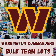 Washington Commanders Bulk Team Lots – Stars, HOF, Rookies, from 1980 to present