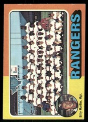 1975 Topps Texas Rangers / Billy Martin TC, MGR, CL #511