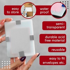 Trading Card Shipping Protector 120 Pack, 3.5&Prime; x 4.5&Prime;, Durable Plastic