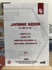 Javonnie Gibson 2025 Onit Holo Red Dots /25