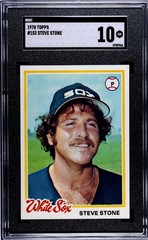1978 Topps #153 Steve Stone White Sox SGC 10 GM Gem Mint