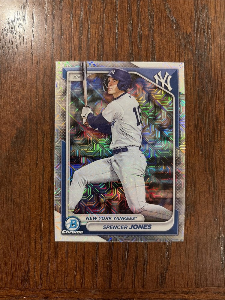 2024 Bowman – Chrome Prospects Spencer Jones #BCP-32 Mojo Refractor (RC)