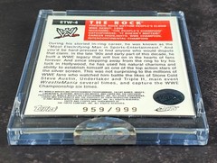 The Rock ~ 2007 Topps E-Topps WWE WWF WCW HOF Dwayne Johnson /999