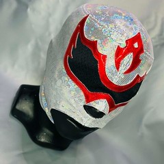 Antifaz Semi Professional Wrestling lucha Libre Costume Luchador Mask Silver