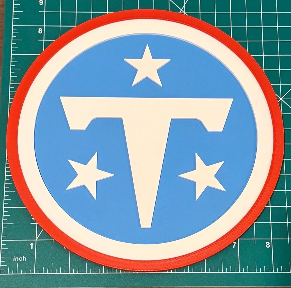 Tennessee Titans 3D Printed New Logo Sign Wall Decor Plaque Fan Art Man Cave