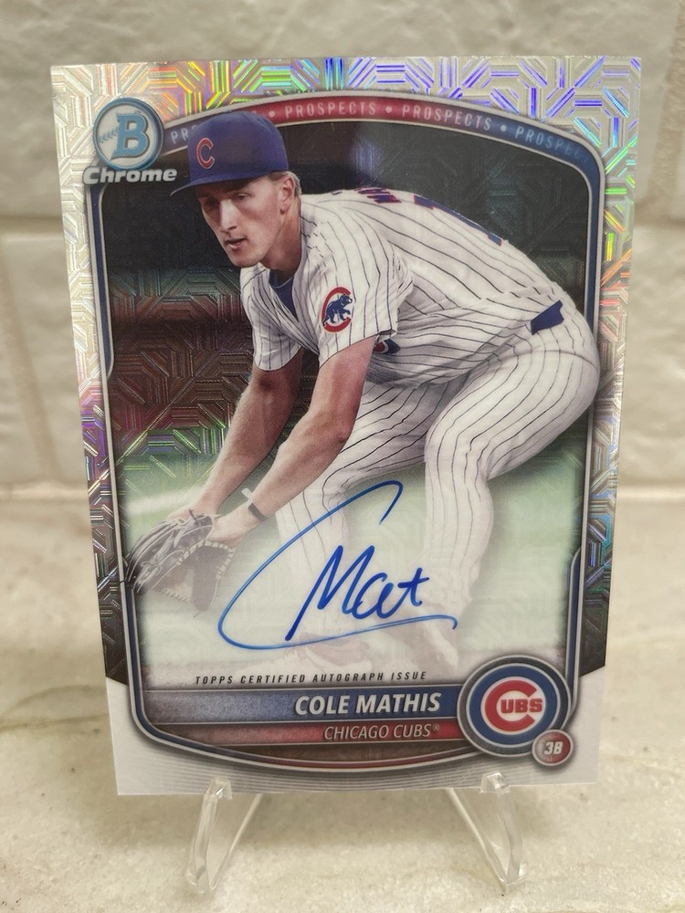 2025 Bowman Chrome Cole Mathis Mojo Auto #BMA-CM New York Mets