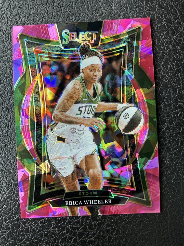2025 Panini Select WNBA Erica Wheeler Pink Flash Prizm #28 Seattle Storm NM