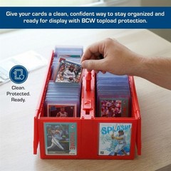 Pack /25 BCW Hard Plastic Baseball Trading Card Topload Holders 12 mil protector