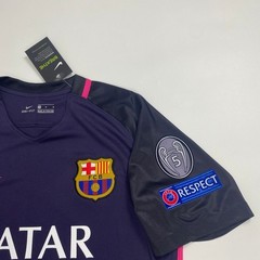 16/17 Barcelona Away Retro Jersey Messi #10 Short Sleeve Vintage Retro Iconic