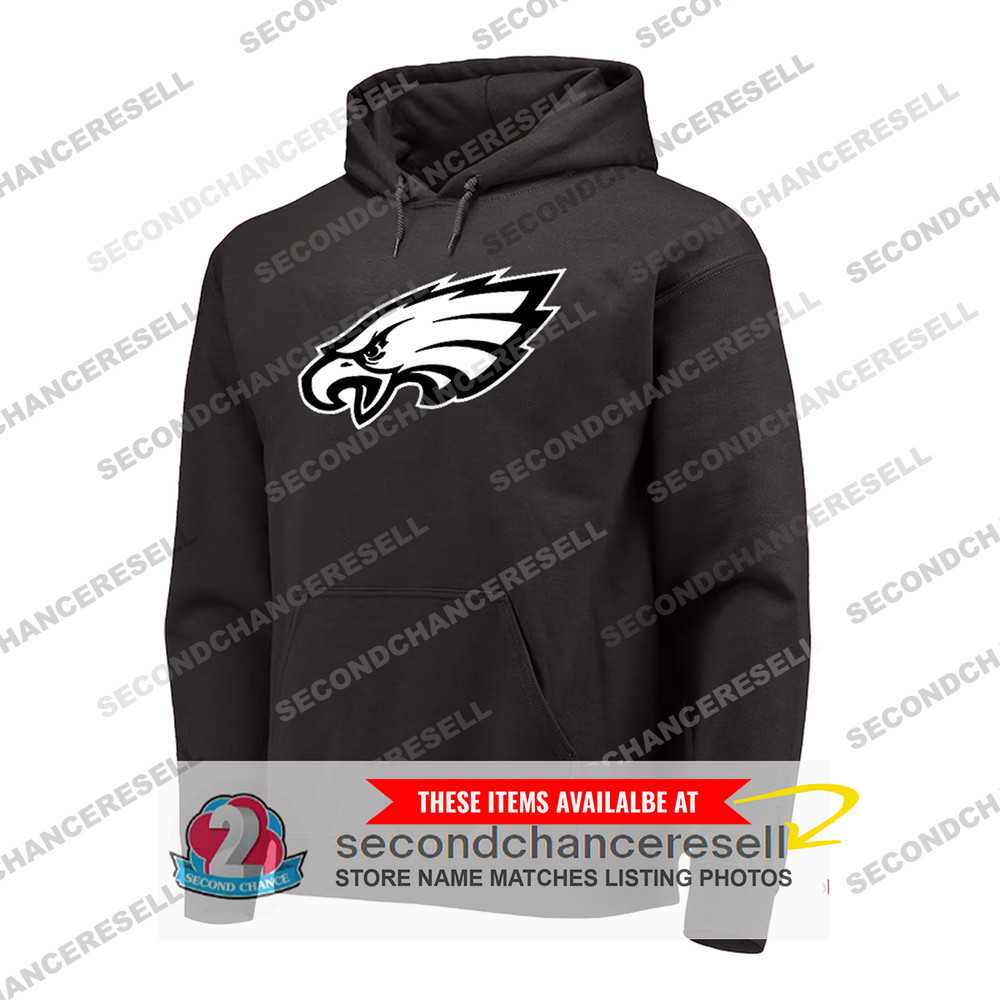 Philadelphia Eagles Black Out Logo Hoodie