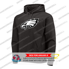 Philadelphia Eagles Black Out Logo Hoodie
