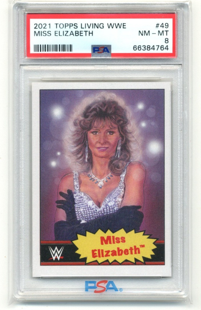 2021 Topps WWE Living Set #49 Miss Elizabeth PSA 8