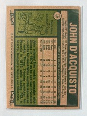 1977 Topps Baseball Lot (5) Cards #19, 48, 205, 263 & 541 John Denny