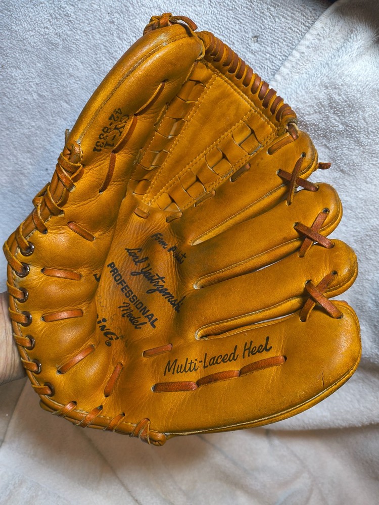 Spalding Baseball Glove Carl Yastrzemski 42-3421 Triple Crown Mitt RHT Great 2