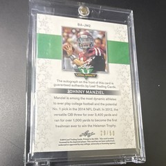 Leaf 2014 Valiant Johnny Manziel Hard Signed Auto BA-JM2 Serial #29/50