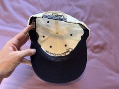 Georgetown Hoyas Hat White Blue Snap Back Cap Top Of The World Script Wool
