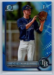 Ryan Cermak 2022 Bowman Chrome 1st Bowman Blue Refractor /150 #BDC-81