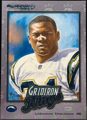 2002 Donruss Gridiron Kings LaDainian Tomlinson GK-13 #1950/2000 Chargers