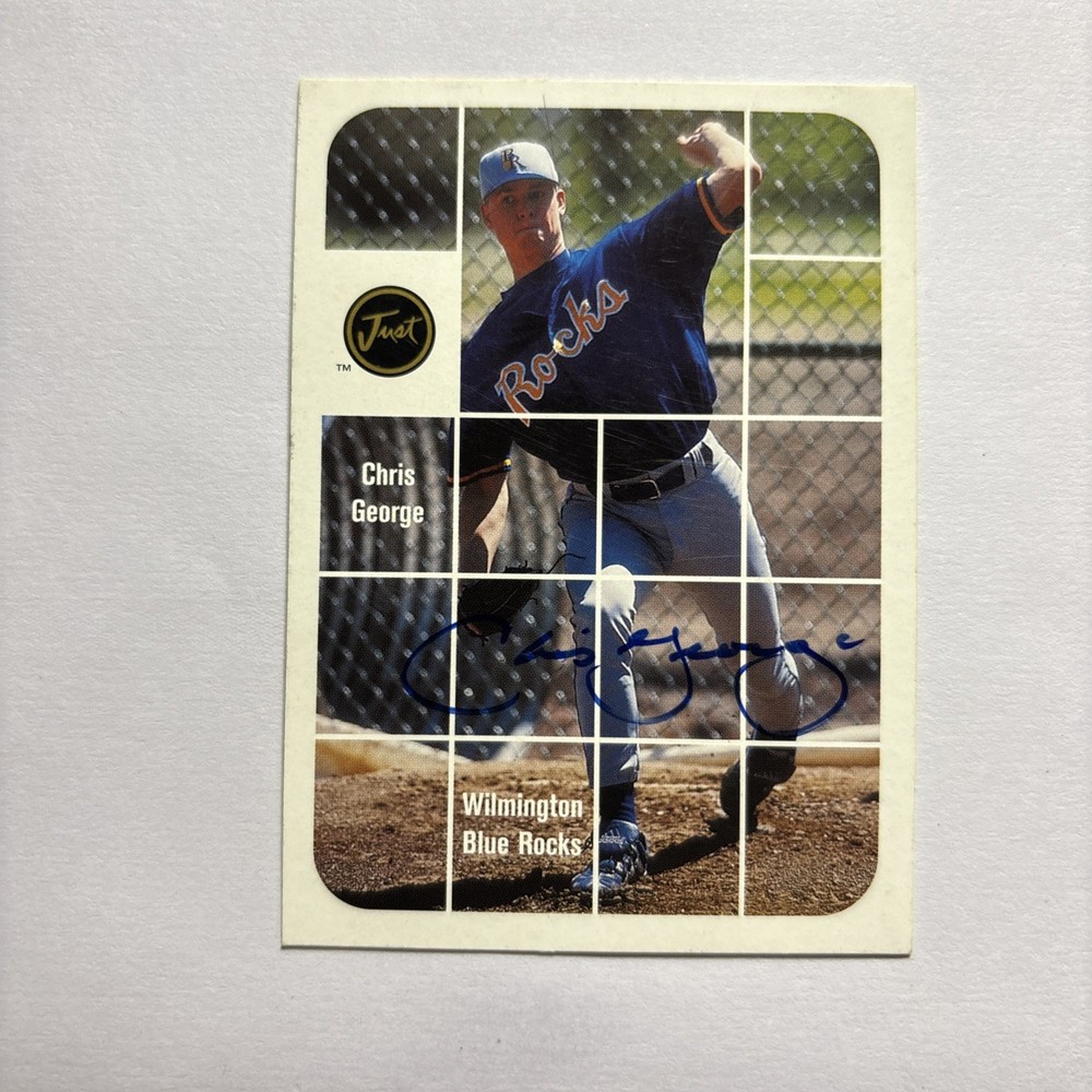 2001 Just Minors Auto Chris George #BA.14 Auto