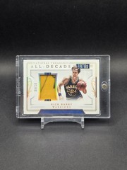 2018 Panini National Treasures Rick Barry Game Worn Jersey Gold /10