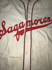1930s-40s Sagamores Baseball Uniform #15 – Spalding Wool Flannel Jersey & Pants