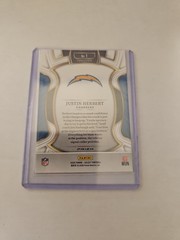 2025 Panini Select – Concourse Justin Herbert #1 Black & Red Shock Prizm