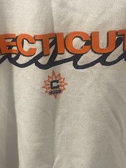 Connecticut Sun Shirt Adult XL White Keesusk 2024 Game-day Giveaway Tee WNBA