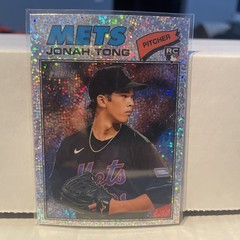 2026 Topps Heritage Chrome Silver Sparkle Exclusive Jonah Tong Mets