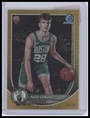 Hugo González Rookie RC Bowman Chrome Gold Mojo Refractor 2025-26 #BCV-28 #/50