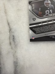 2025 Panini Prizm Black FOTL Tim Brown 7/15 Auto Blue Shimmer Refractor Raiders