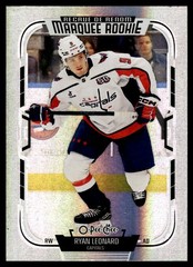 2025-26 O PEE CHEE RAINBOW FOIL MARQUEE ROOKIE RYAN LEONARD 201/350 WASHINGTON